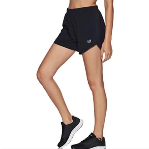 NWT New Balance 3 Inch Woven Shorts Black size 2XL Running - Picture 1 of 9
